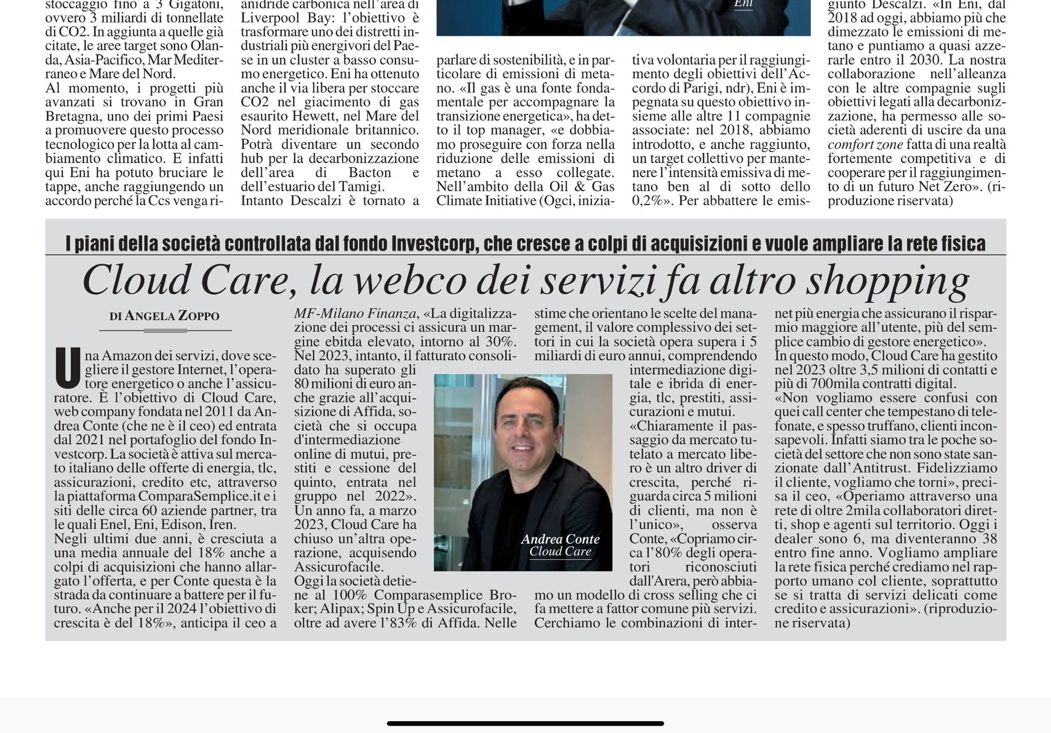 Intervista su Milano Finanza, il presente e il futuro di Clo...